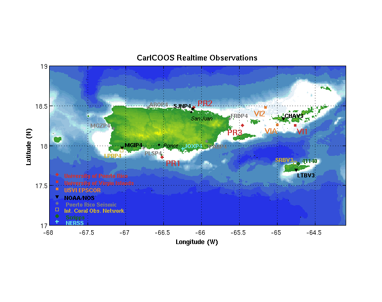 CARICOOS Observing Stations